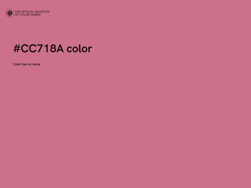 #CC718A color image