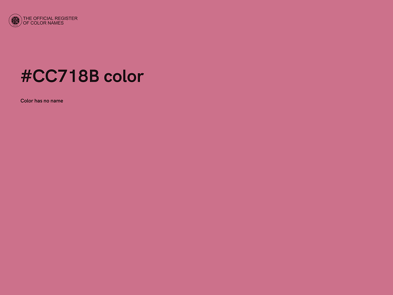 #CC718B color image