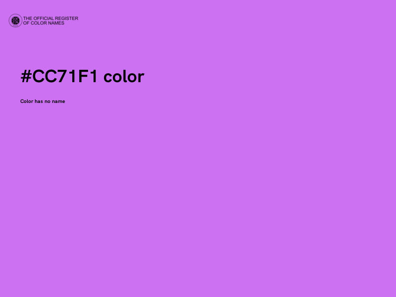 #CC71F1 color image