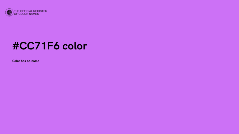 #CC71F6 color image