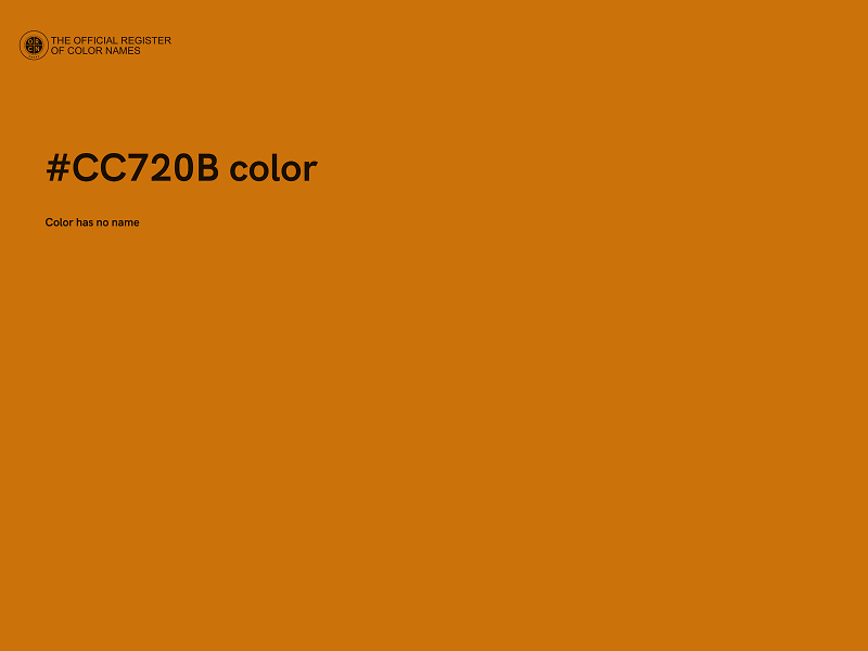 #CC720B color image