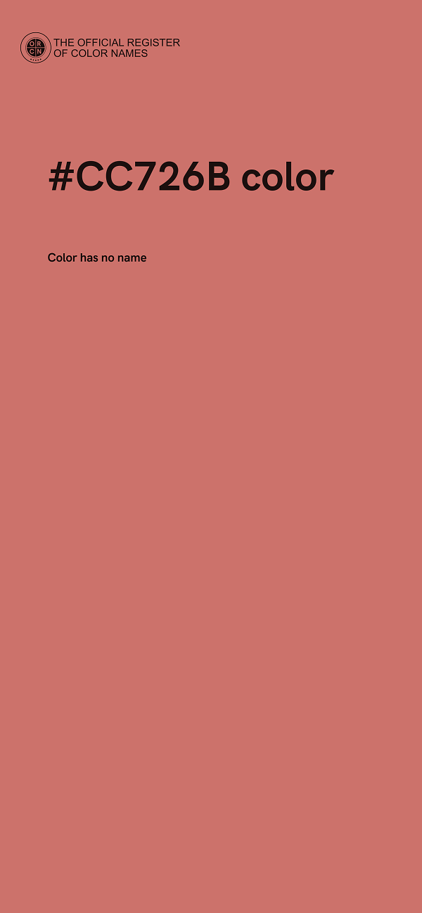 #CC726B color image