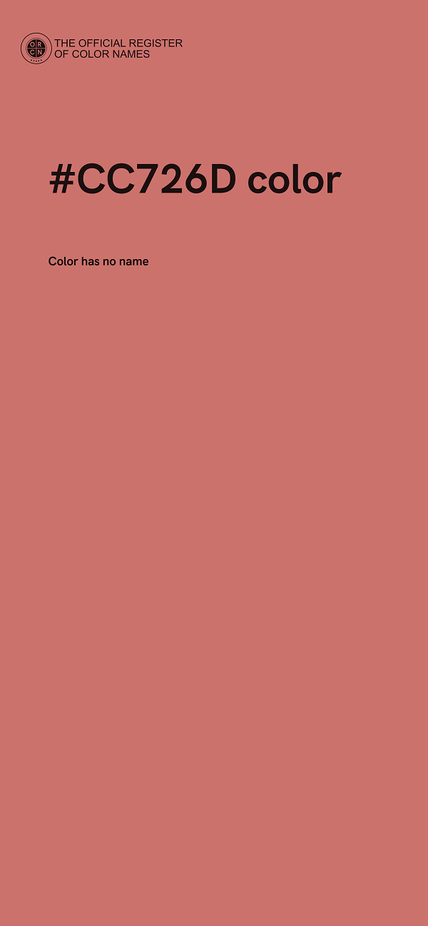 #CC726D color image