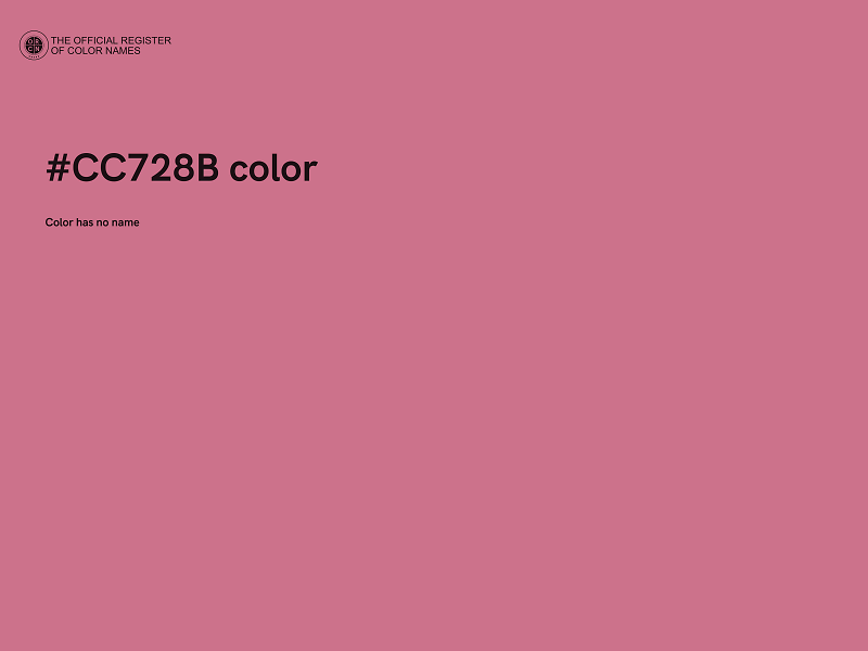#CC728B color image