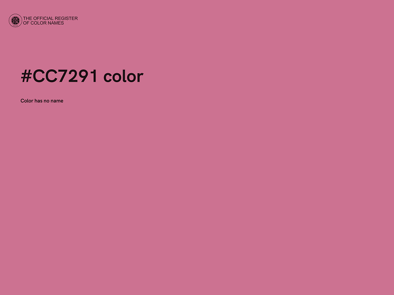 #CC7291 color image