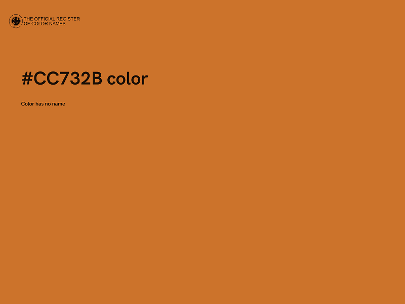 #CC732B color image