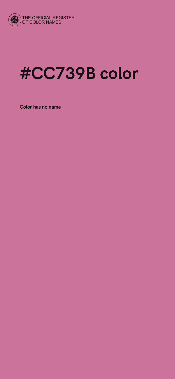 #CC739B color image