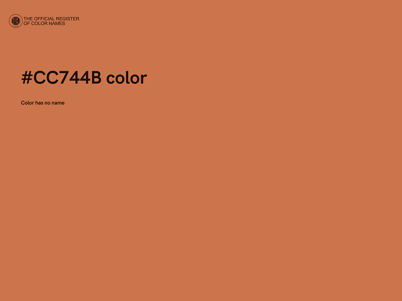 #CC744B color image