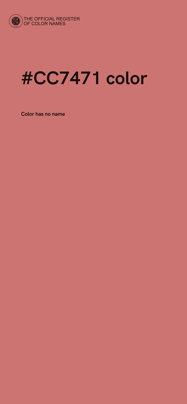 #CC7471 color image