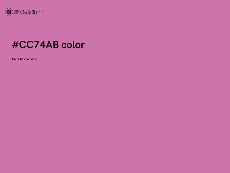 #CC74AB color image