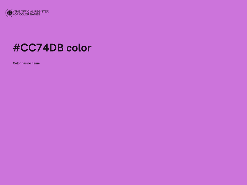 #CC74DB color image