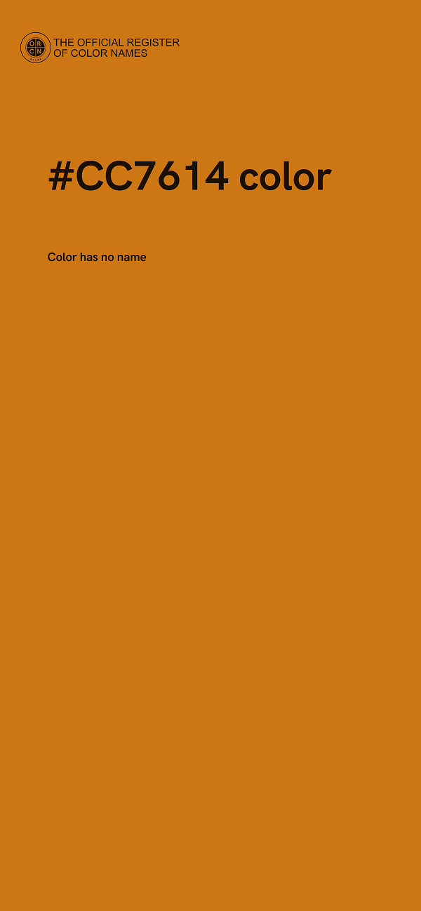 #CC7614 color image