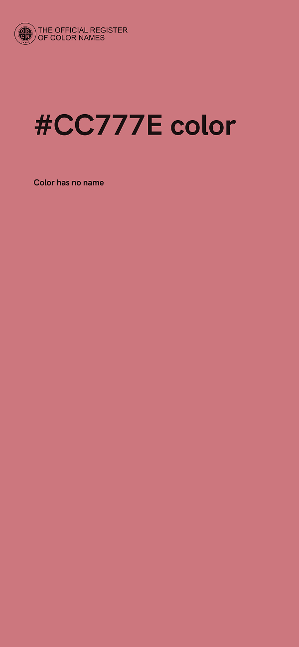 #CC777E color image