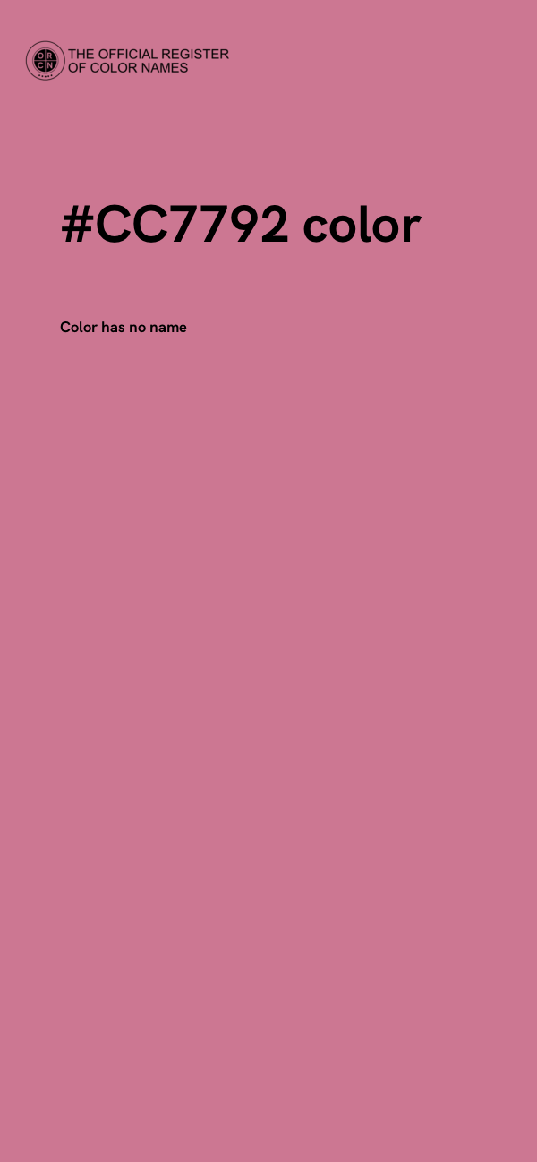 #CC7792 color image