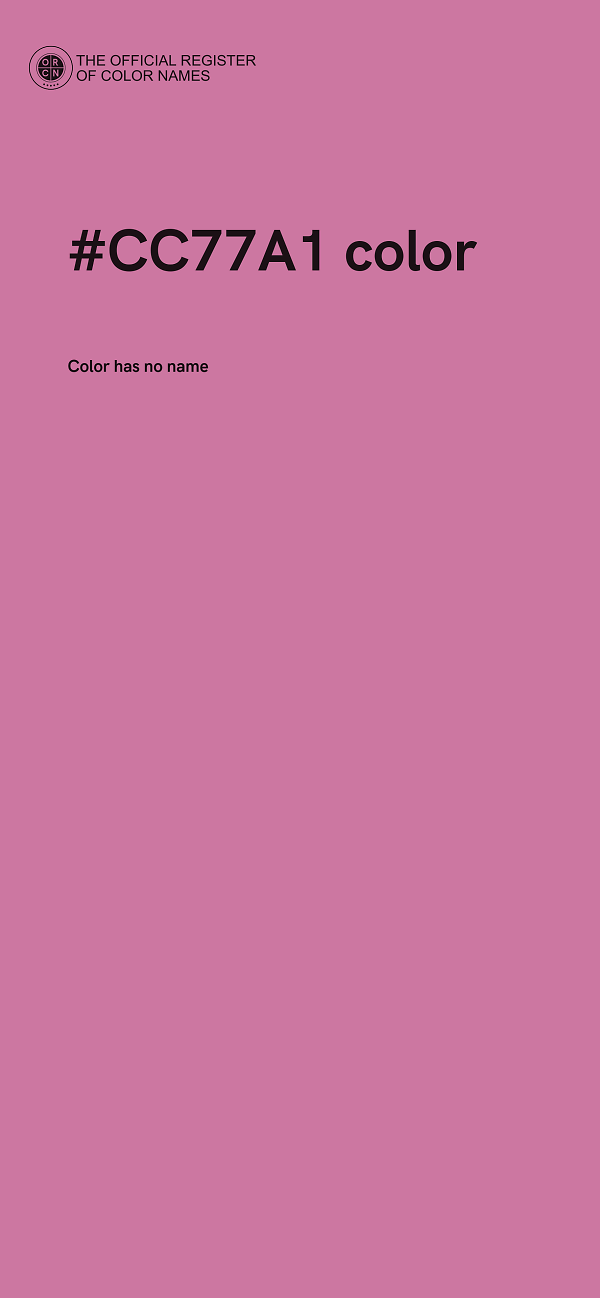 #CC77A1 color image