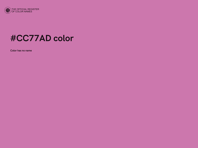 #CC77AD color image