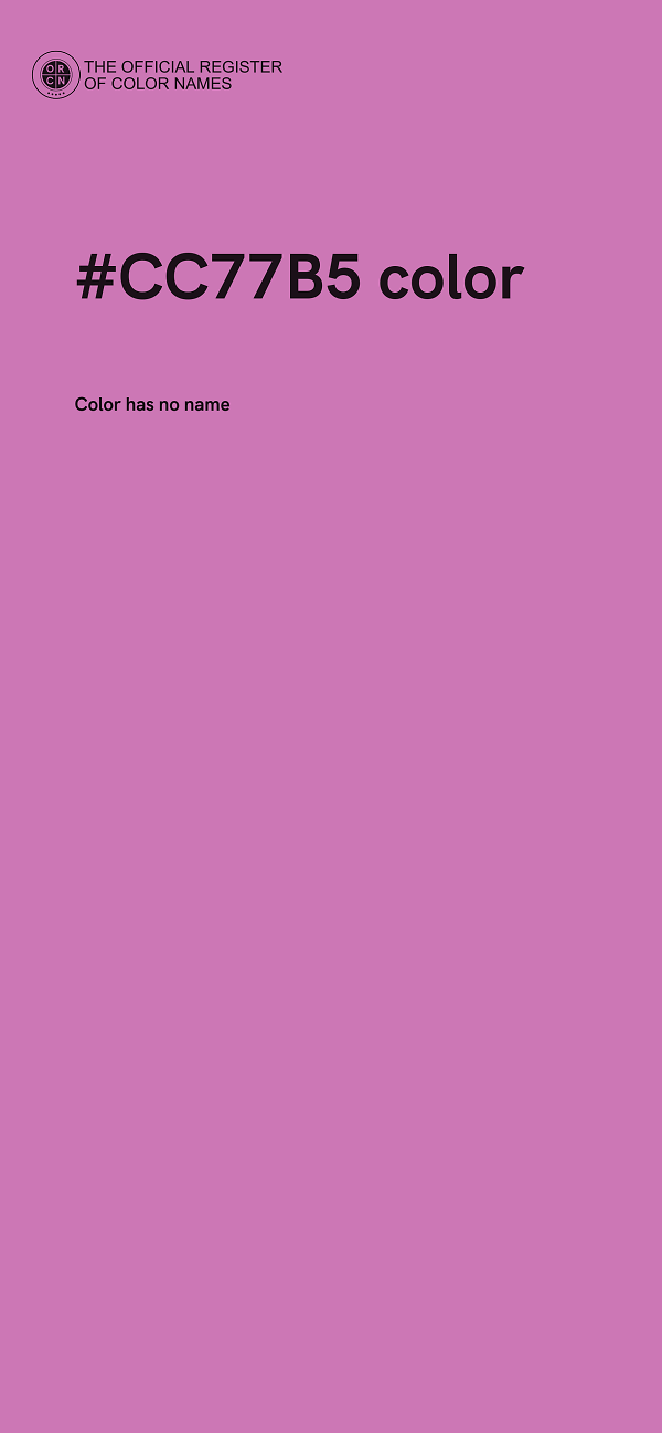 #CC77B5 color image