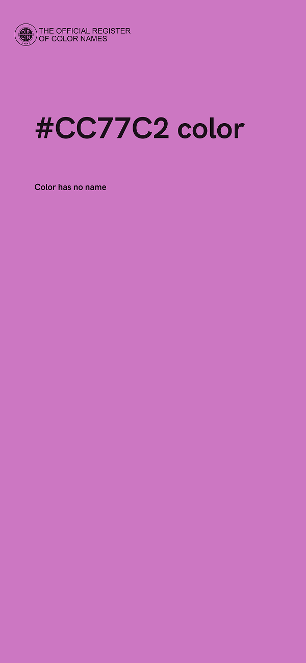 #CC77C2 color image