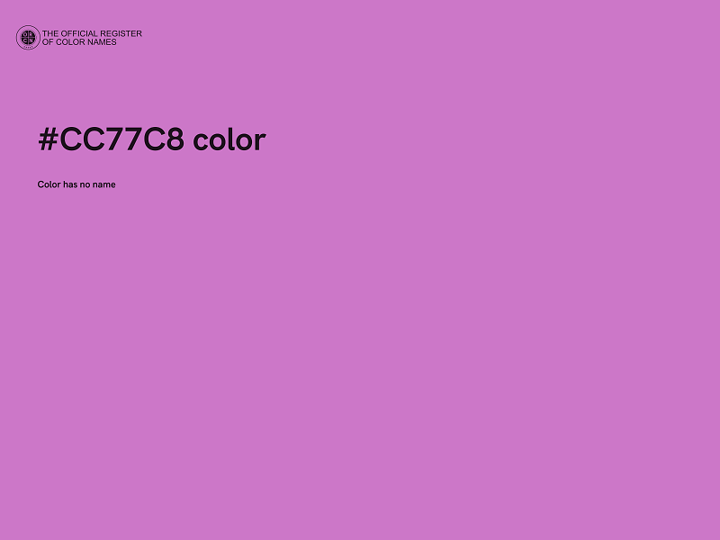 #CC77C8 color image