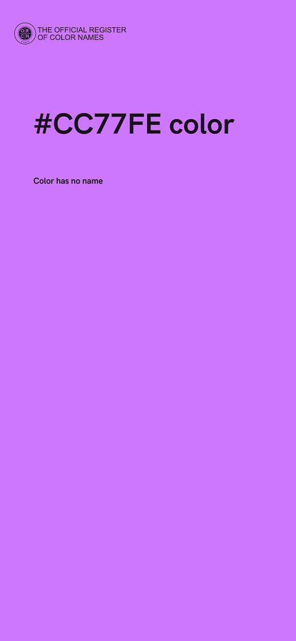 #CC77FE color image