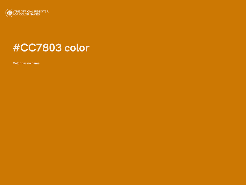 #CC7803 color image