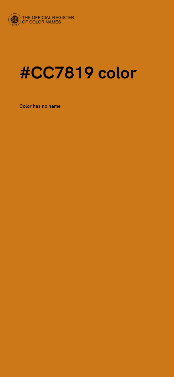#CC7819 color image