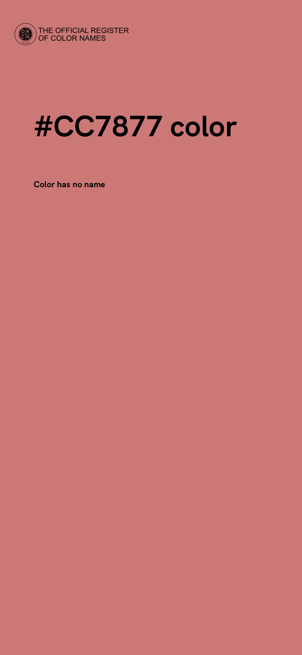 #CC7877 color image