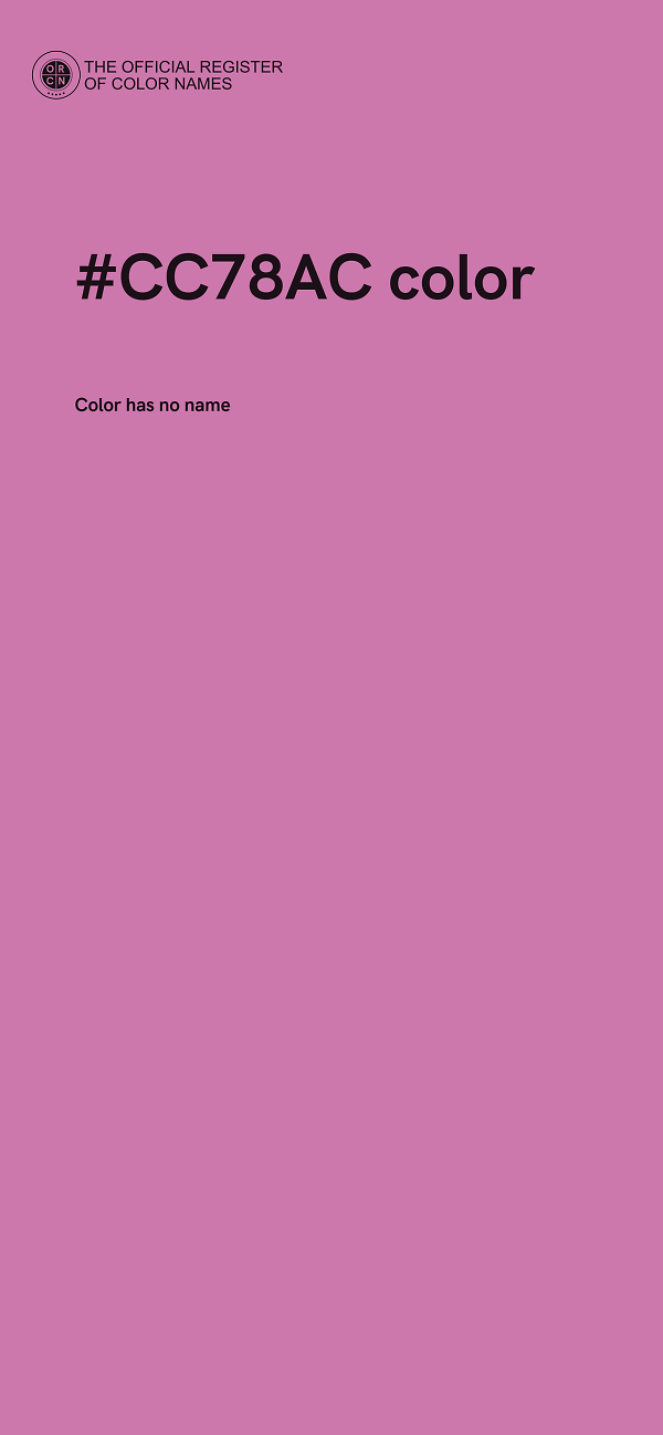 #CC78AC color image