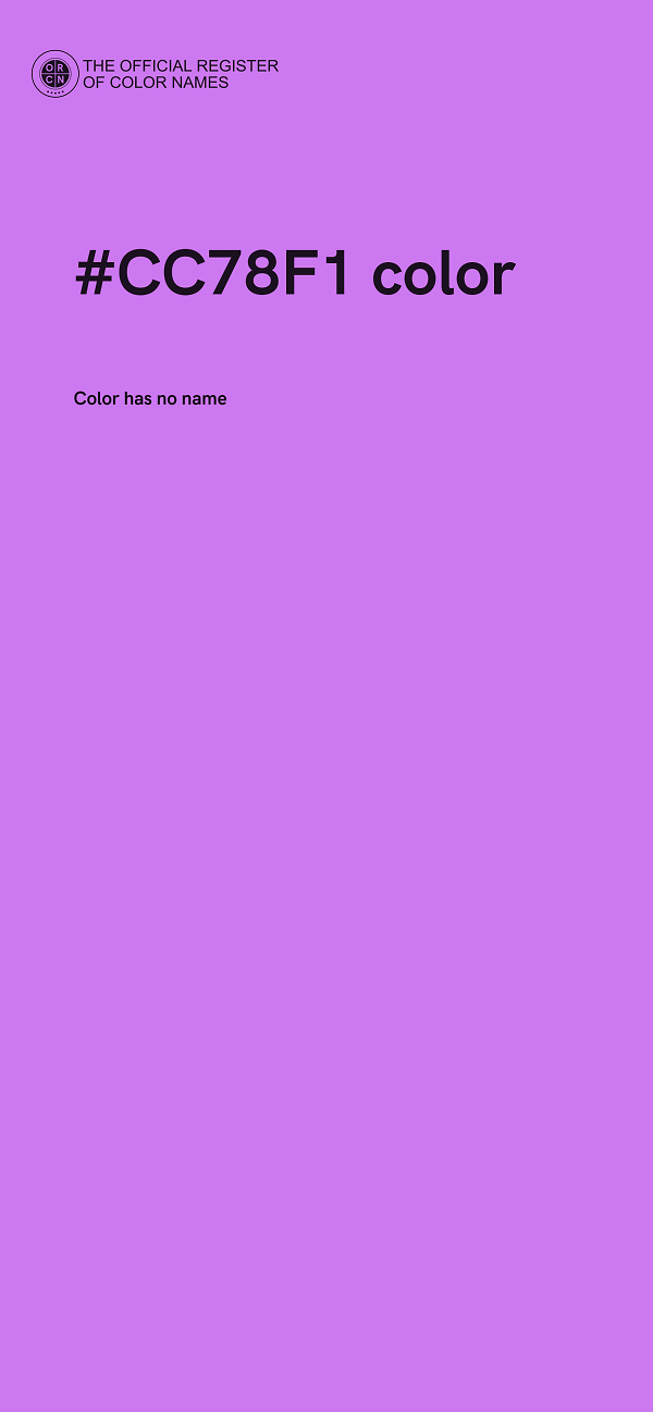 #CC78F1 color image