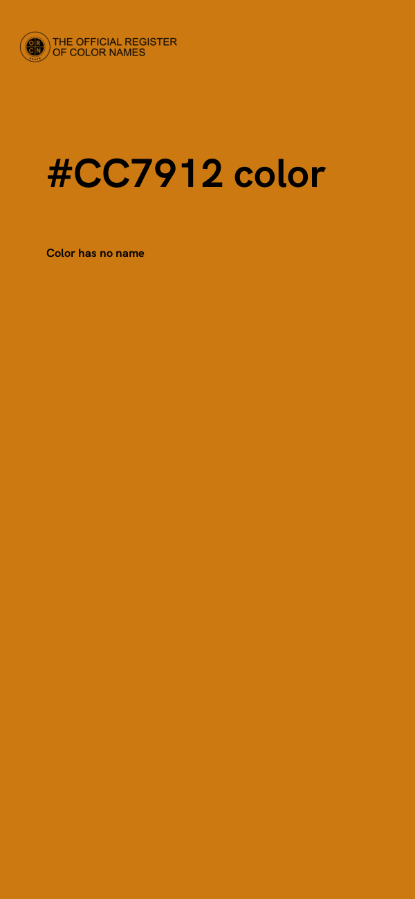 #CC7912 color image