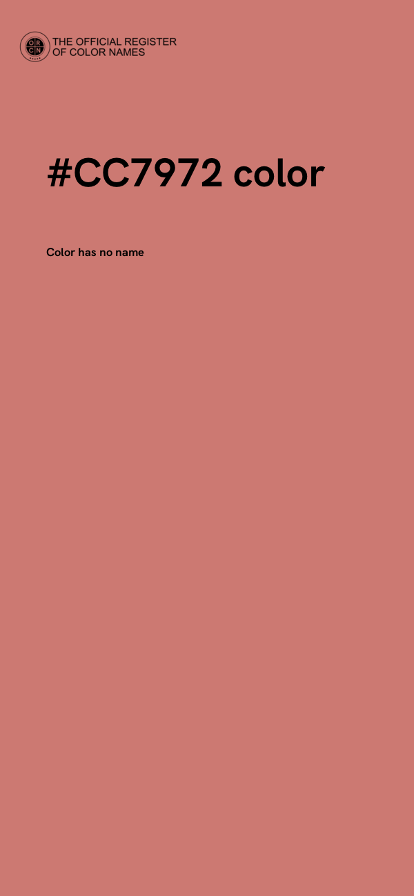 #CC7972 color image