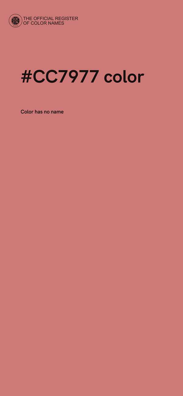 #CC7977 color image
