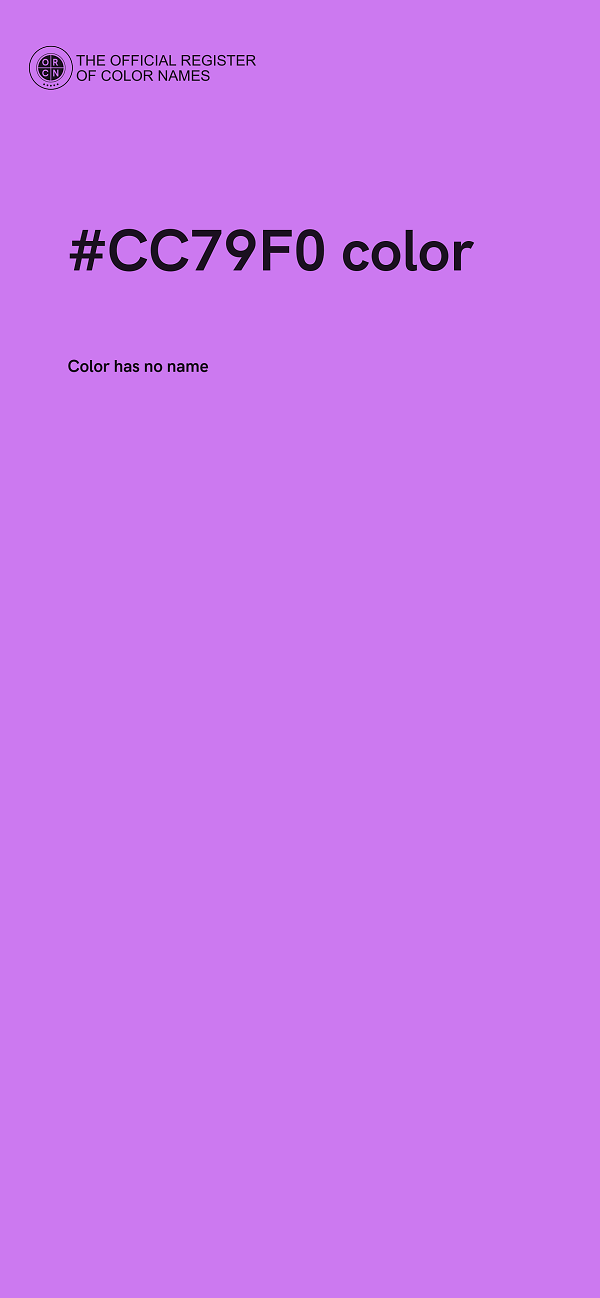 #CC79F0 color image