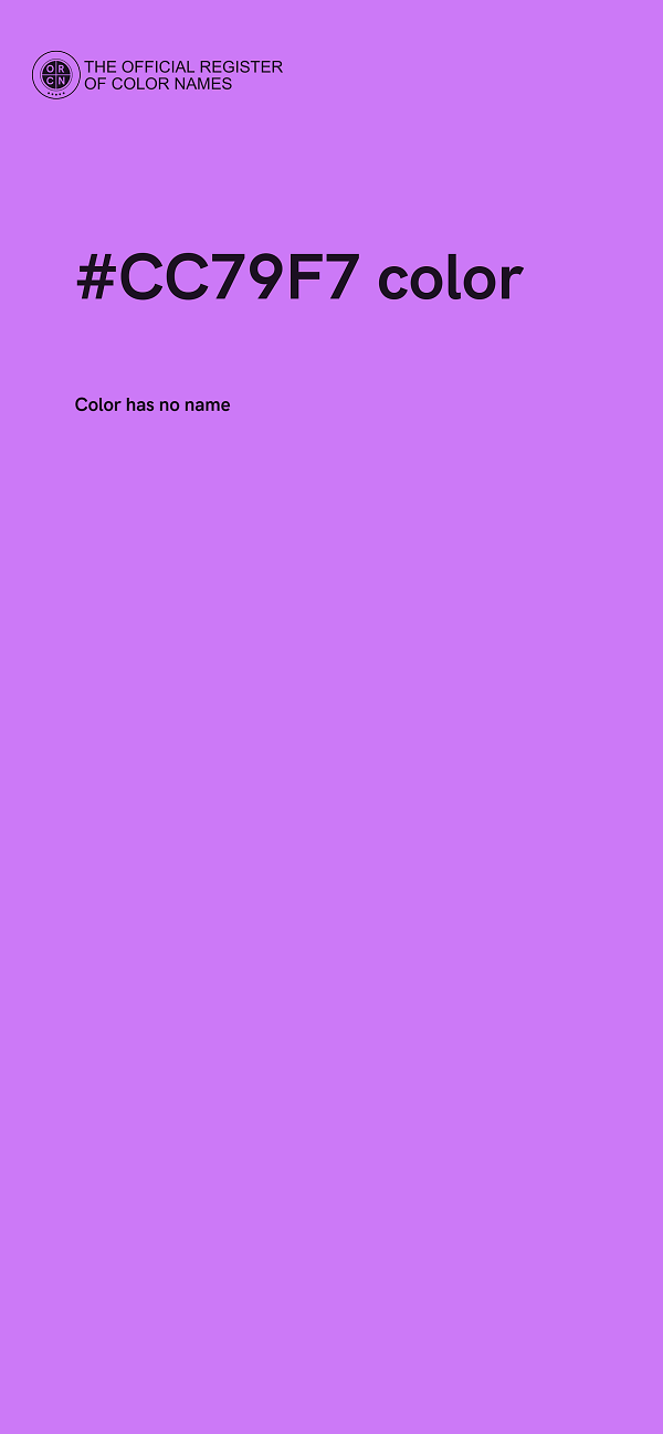 #CC79F7 color image