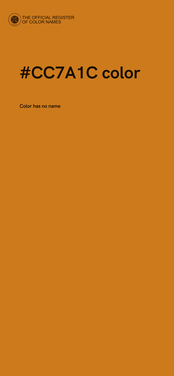 #CC7A1C color image