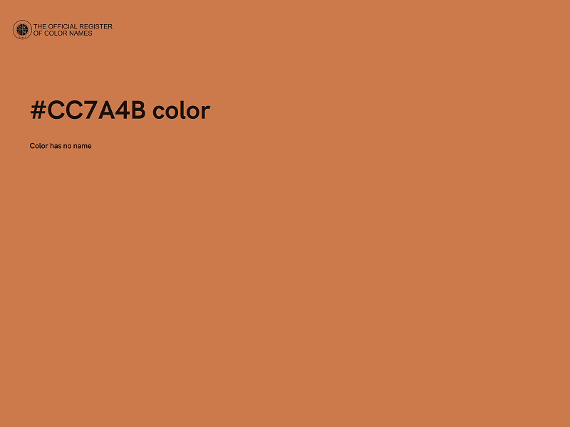 #CC7A4B color image