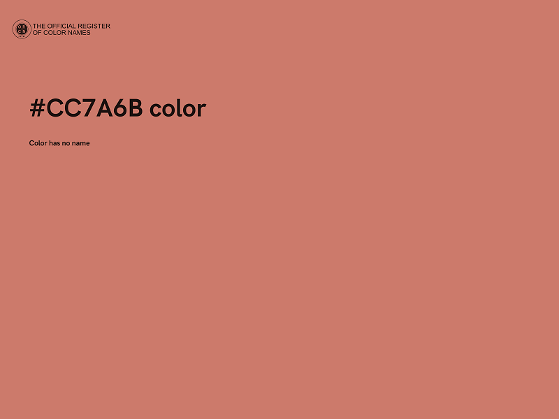 #CC7A6B color image