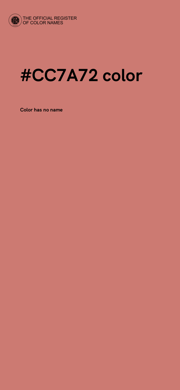 #CC7A72 color image