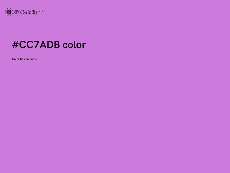 #CC7ADB color image