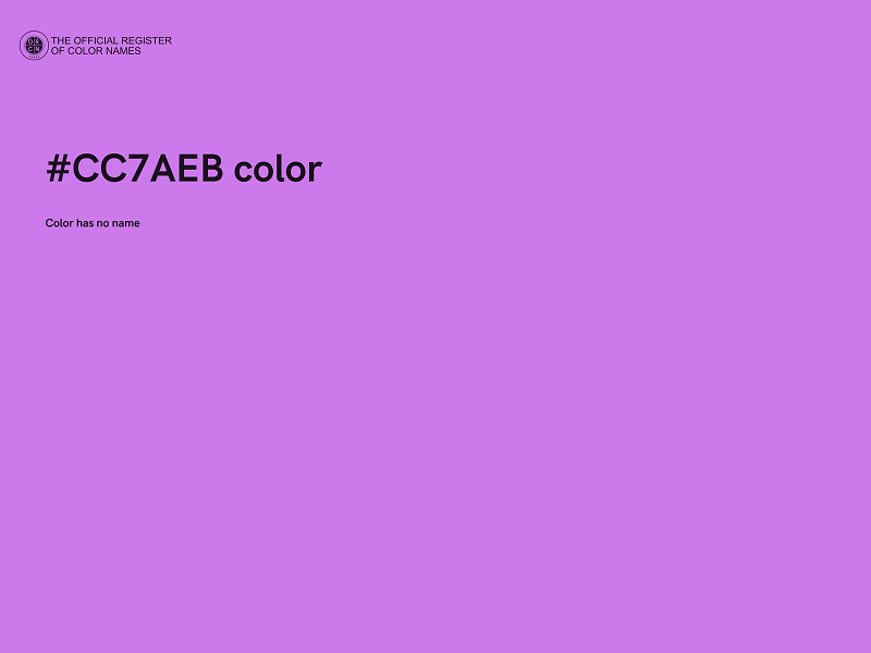 #CC7AEB color image