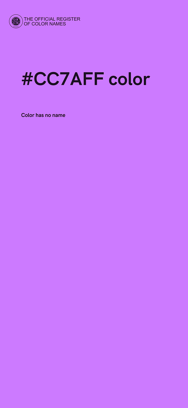 #CC7AFF color image