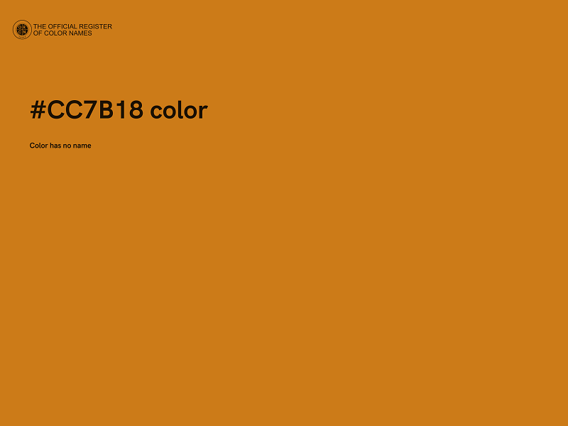 #CC7B18 color image