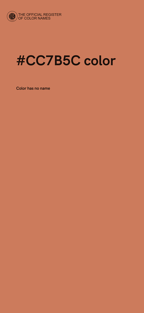 #CC7B5C color image