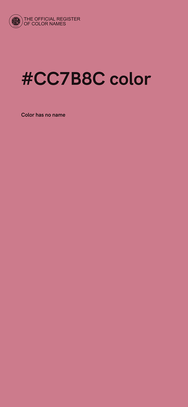 #CC7B8C color image
