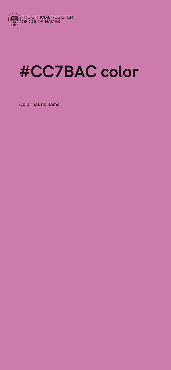 #CC7BAC color image
