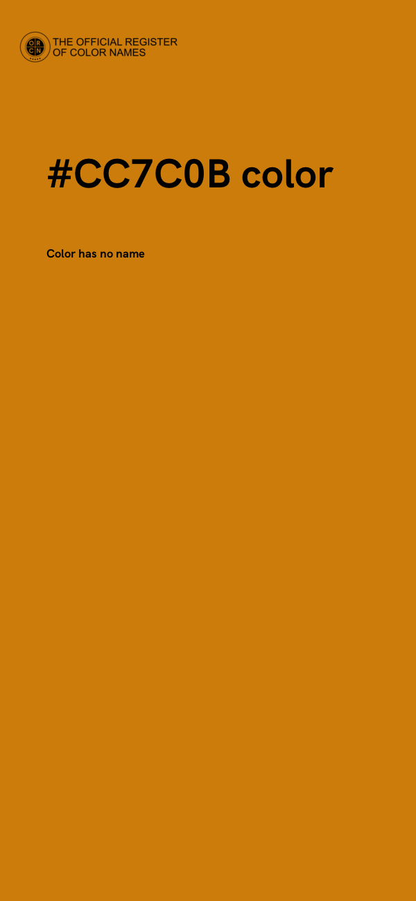 #CC7C0B color image