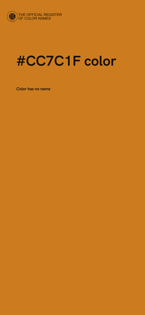 #CC7C1F color image