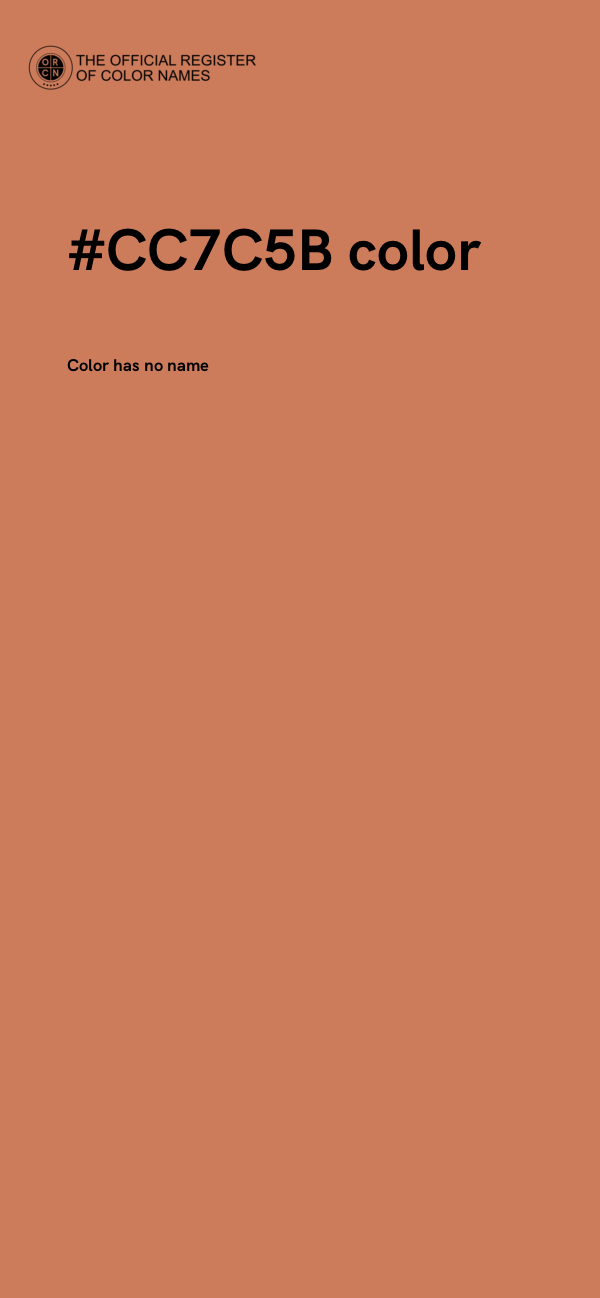 #CC7C5B color image