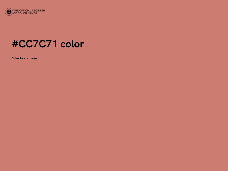#CC7C71 color image