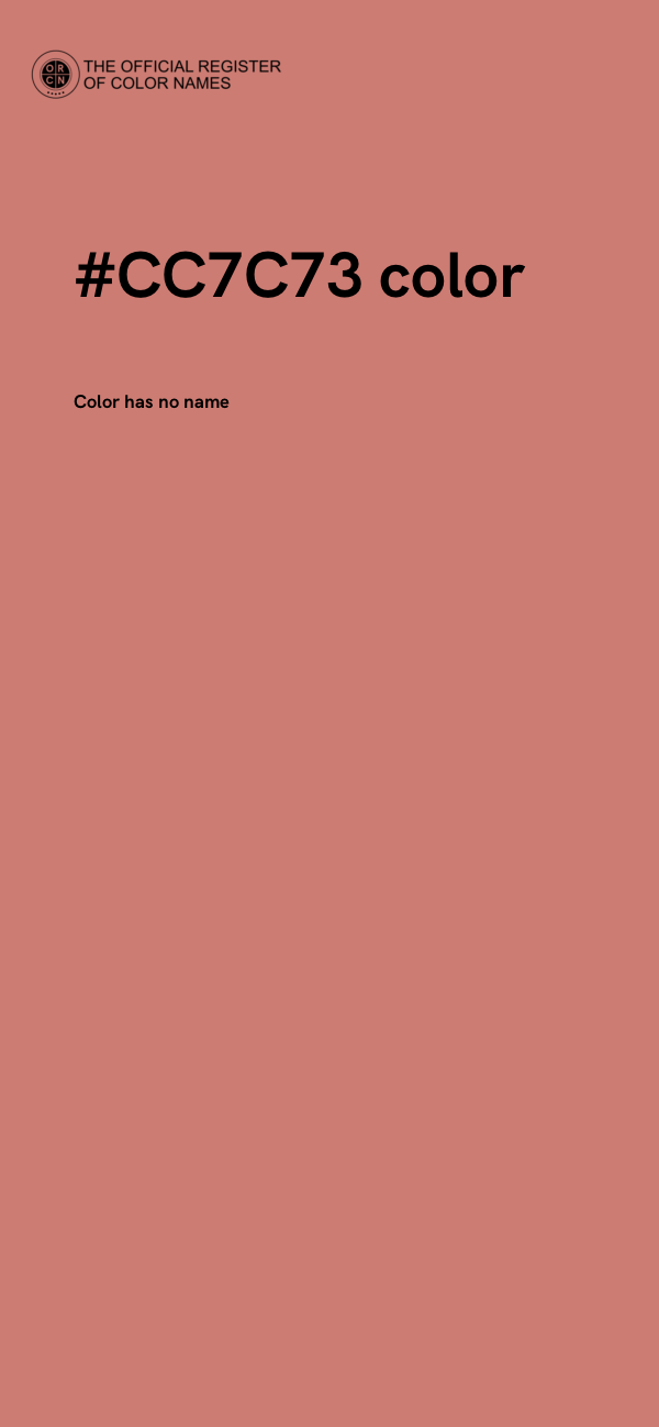 #CC7C73 color image
